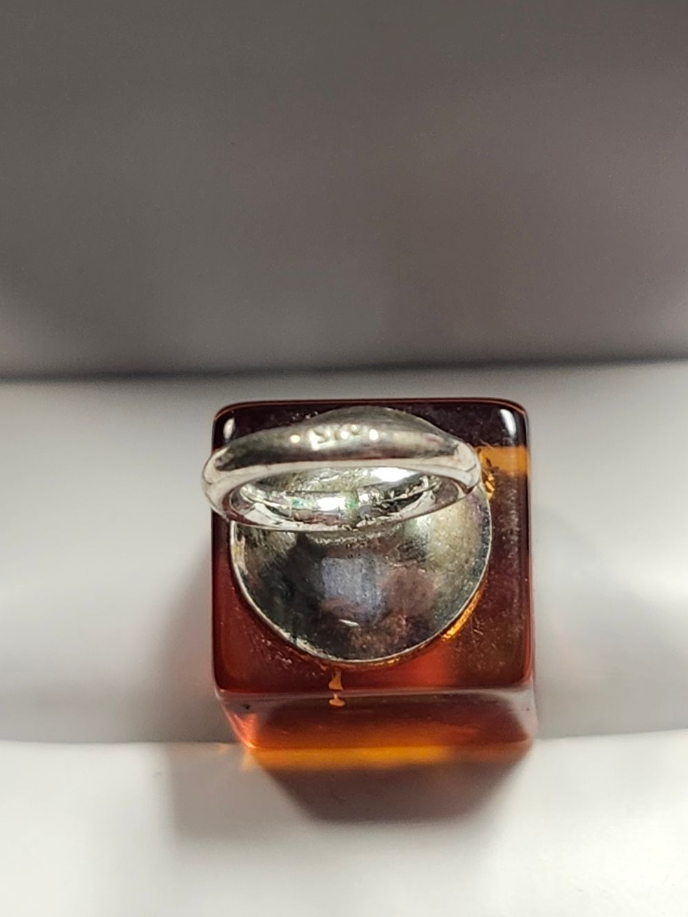 Cube Pendant Sterling Silver Bail 925 - Picture 2 of 3